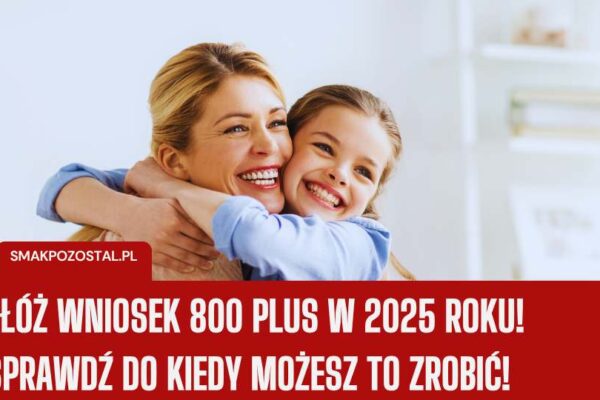 800 plus 2025 wniosek dla rodziny