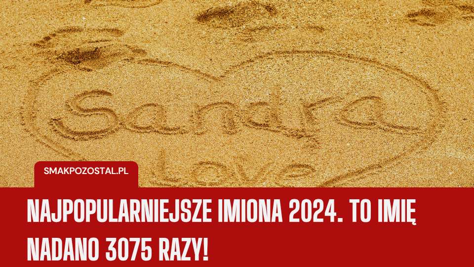 Najpopularniejsze imiona 2024.